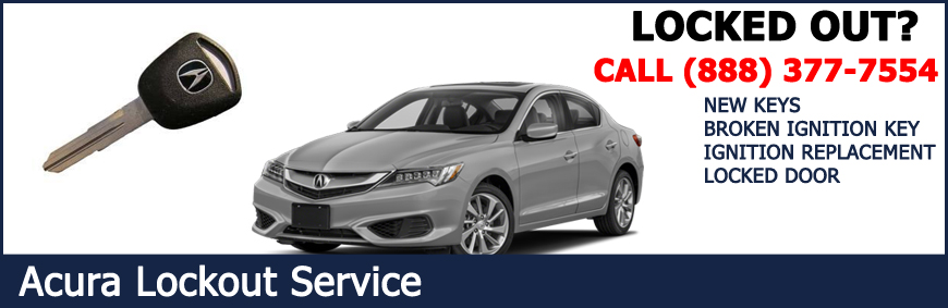 acura car key replacement and lockout service